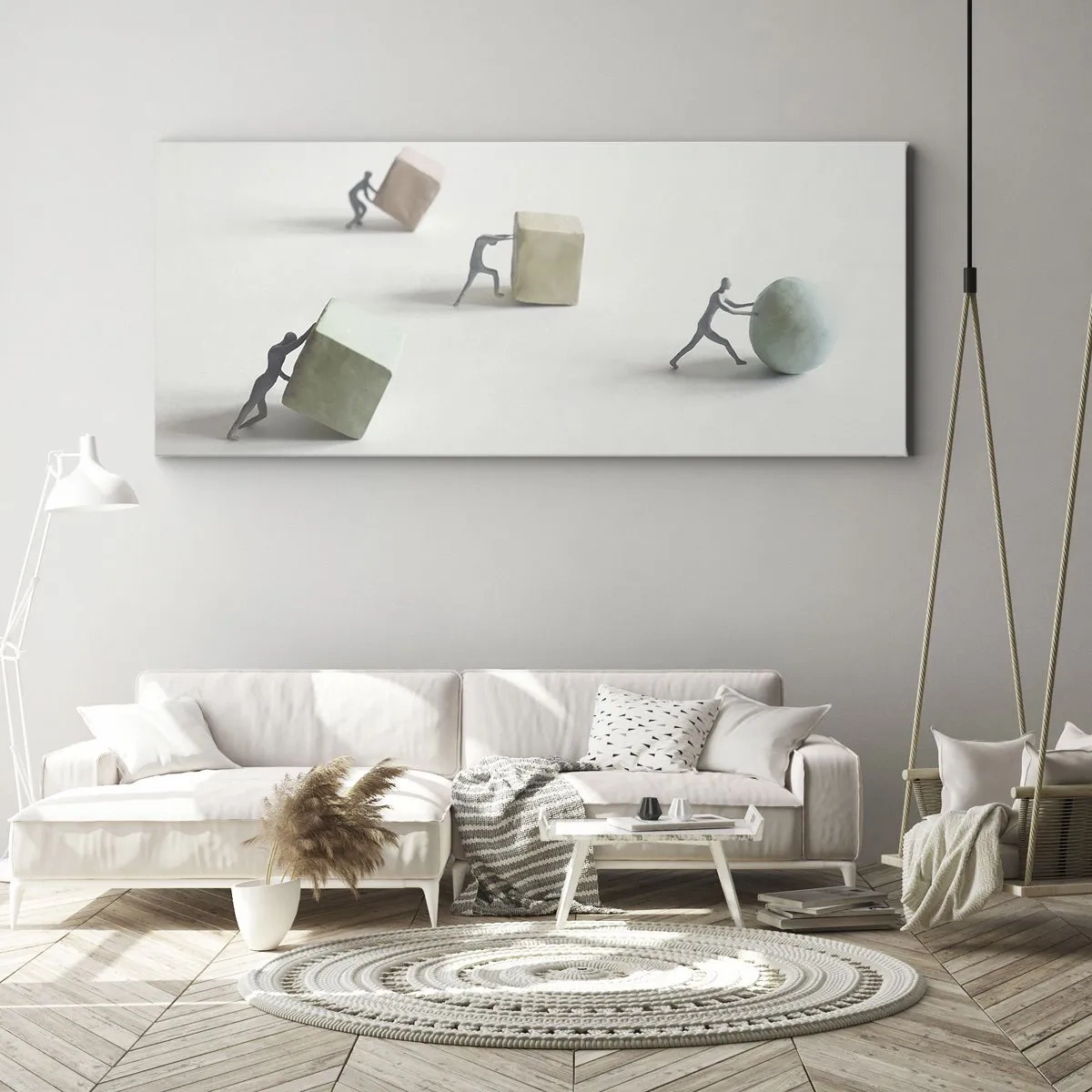 Canvastavla - Bild på duk - Livet leker - 120x50 cm