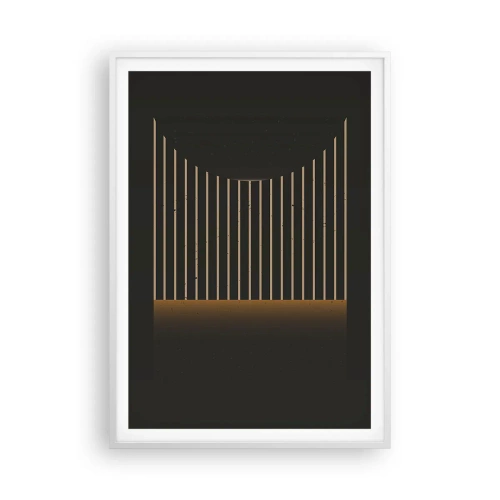 Affisch i vit ram - Utforska mörkret - 70x100 cm