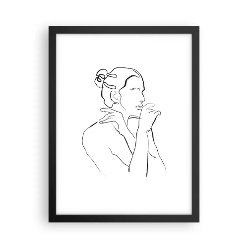 Affisch i svart ram - Akten: ett sensuellt mysterium - 30x40 cm
