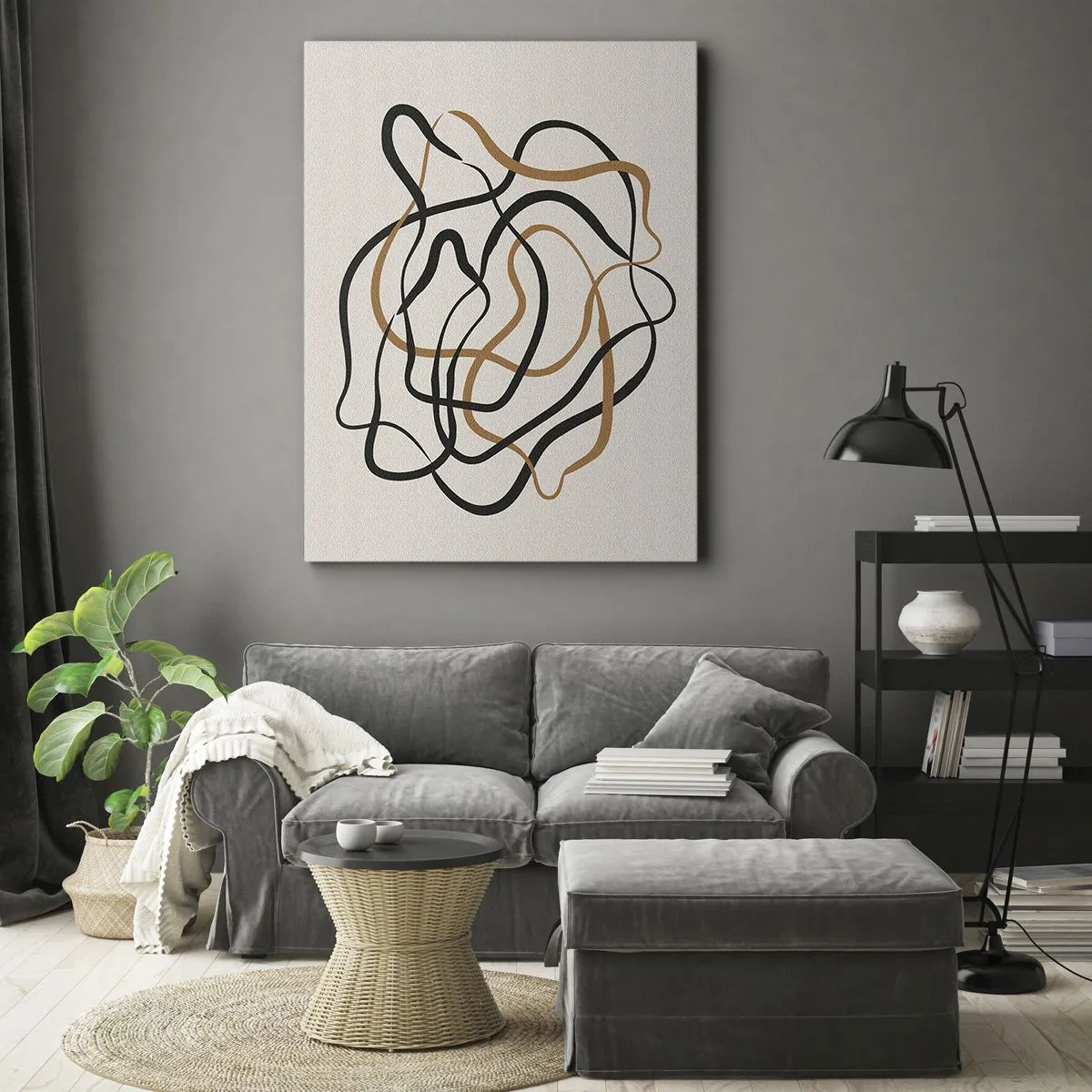 Canvastavla - Bild på duk - Allt har gått fel - 50x70 cm