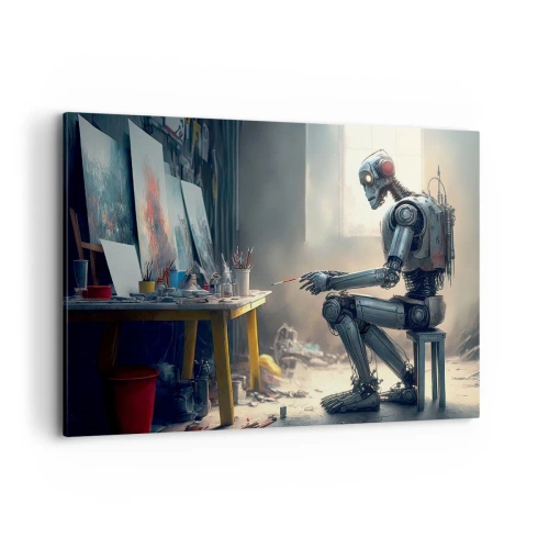 Canvastavla - Bild på duk - Den skapande handlingen - 120x80 cm
