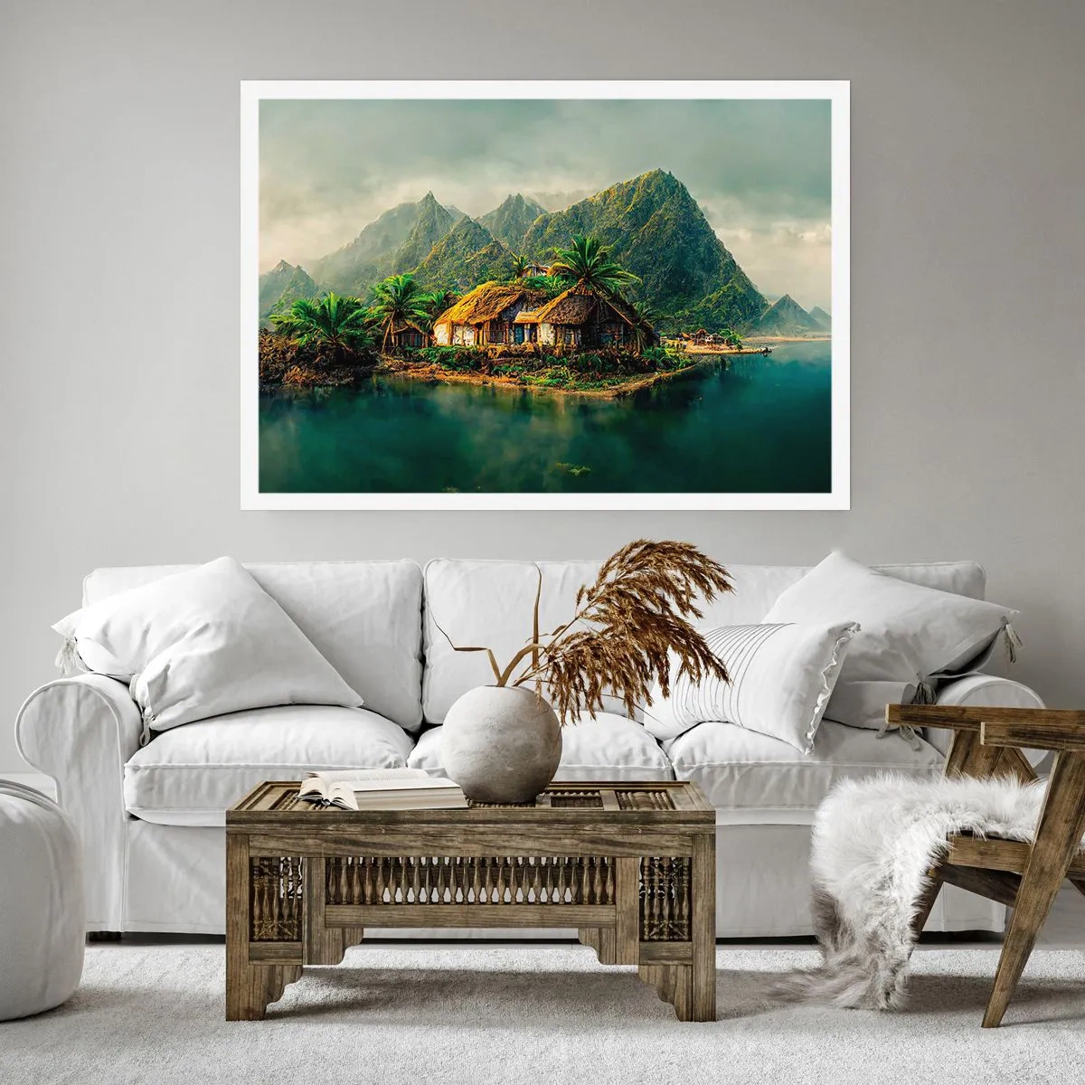 Affisch - Tropiskt paradis - 50x40 cm