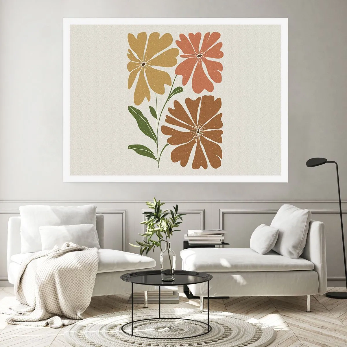 Affisch - Natur och geometri - 100x70 cm