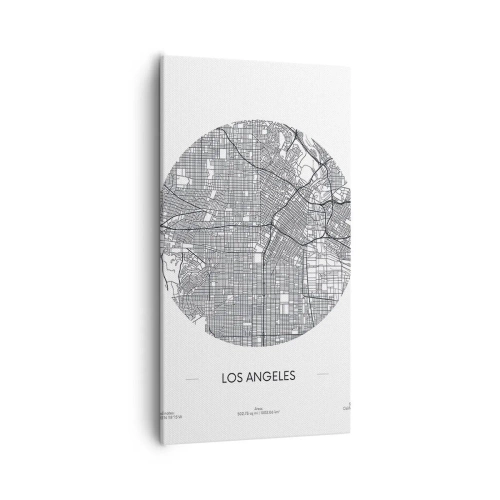 Canvastavla - Bild på duk - Los Angeles anatomi - 55x100 cm