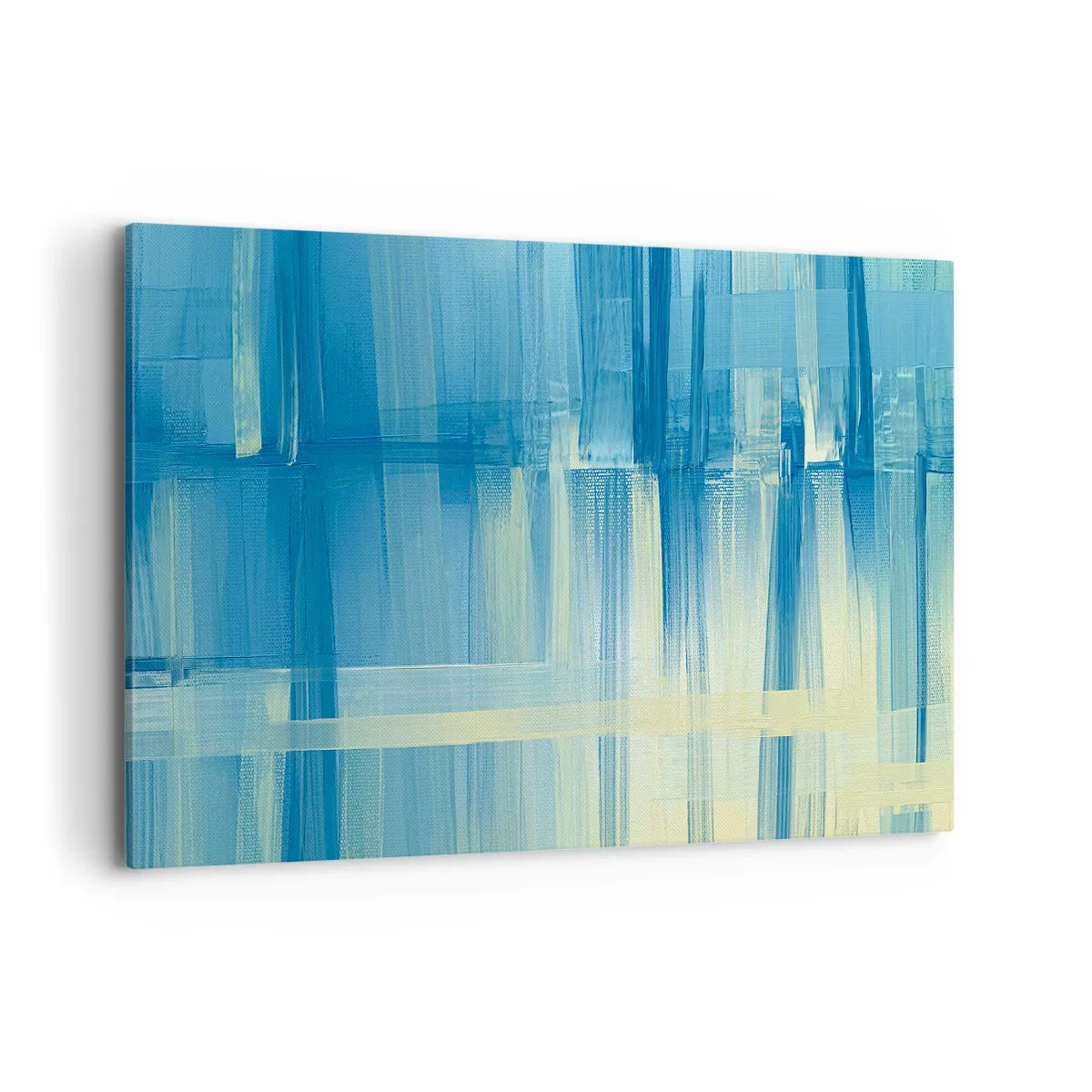 Canvastavla - Bild på duk - Komposition i turkos - 120x80 cm