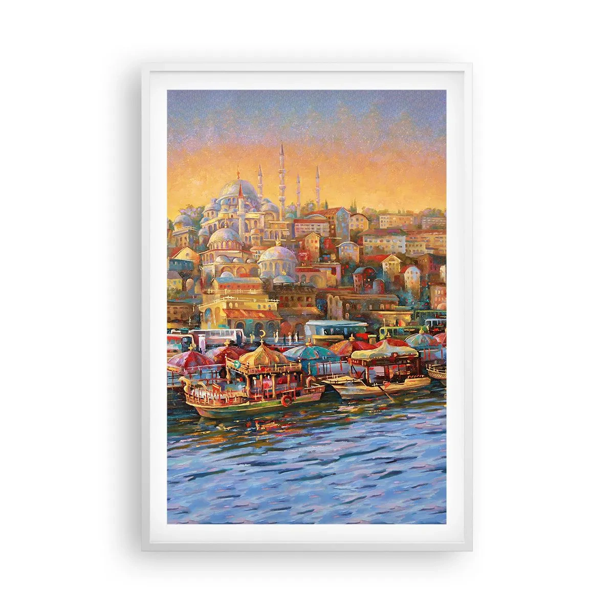Affisch i vit ram - Istanbul-berättelse - 61x91 cm