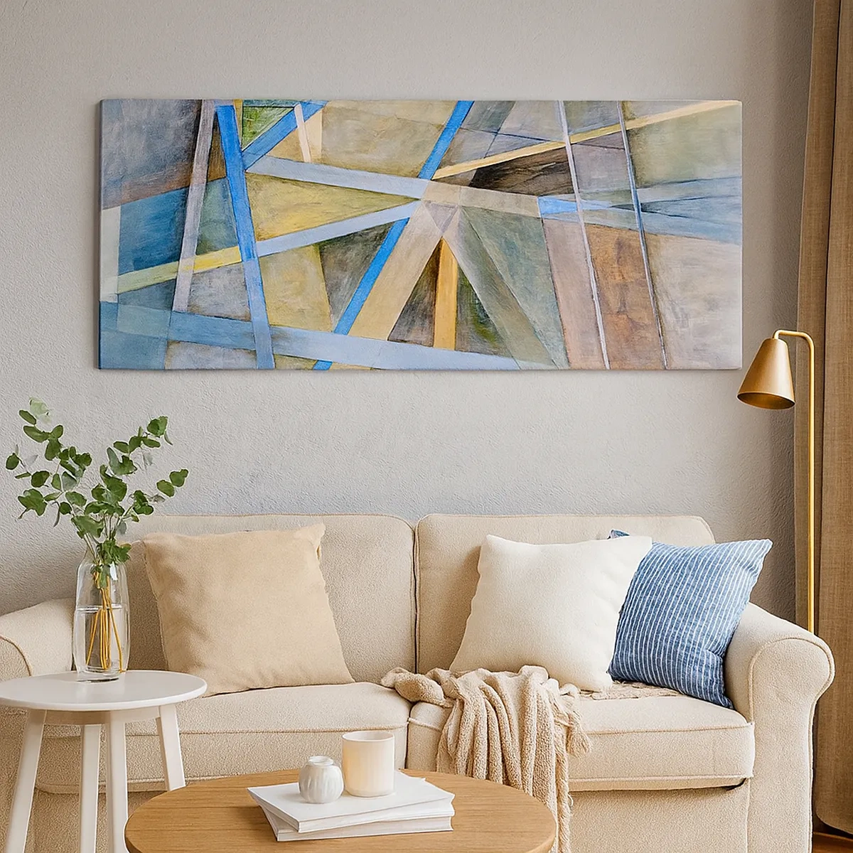 Canvastavla - Bild på duk - Rakt fram eller diagonalt? - 30x30 cm