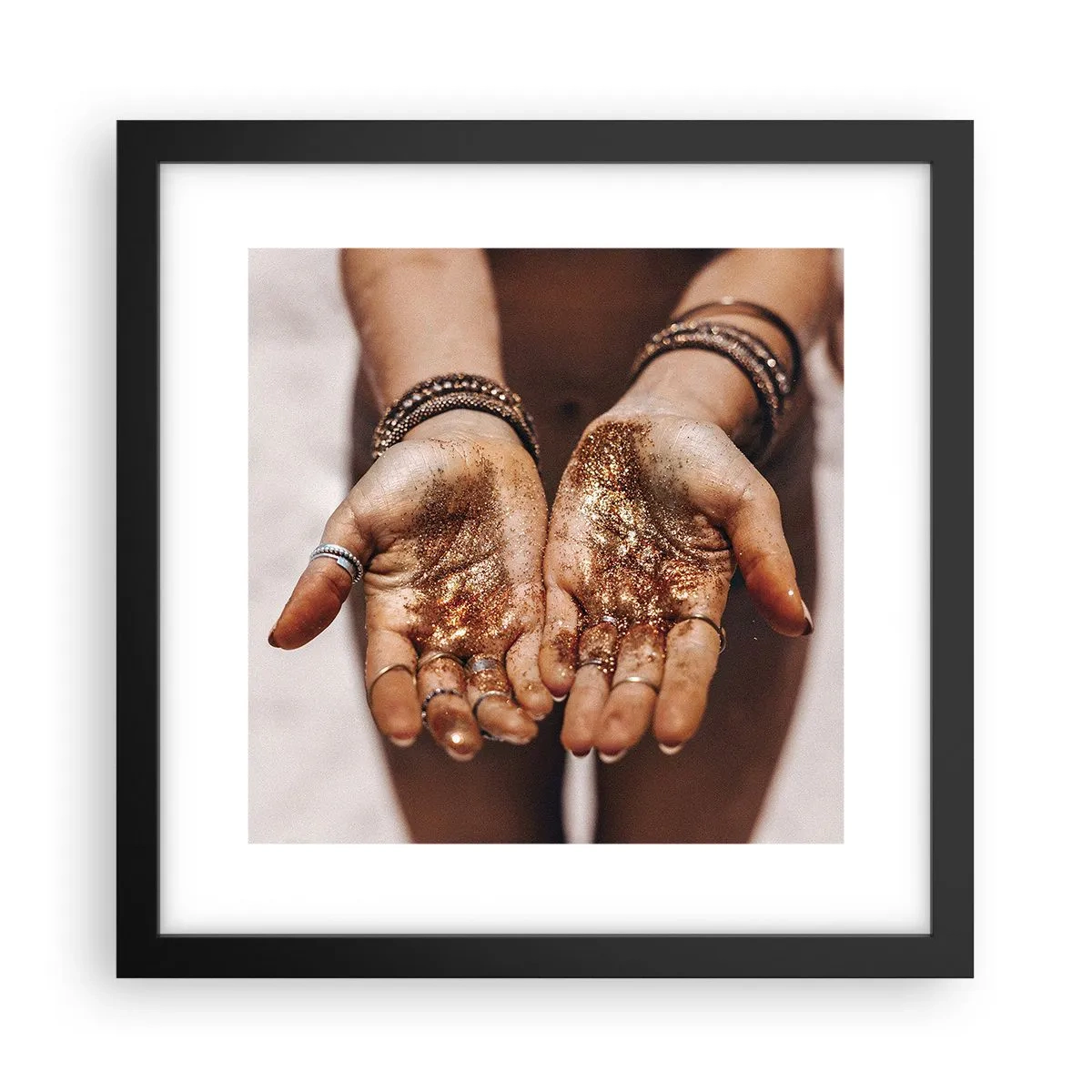 Affisch i svart ram - Gåva för dig - 30x30 cm