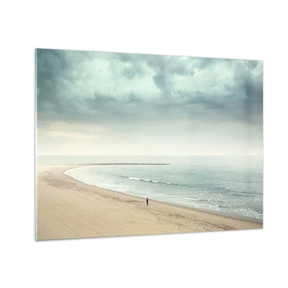 Glastavla - Bild på glas - På jakt efter frid - 70x50 cm