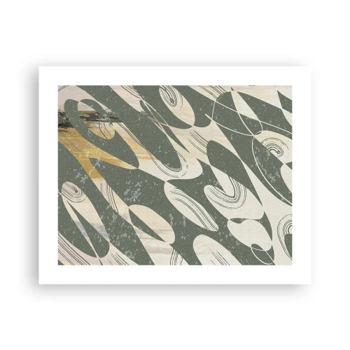 Affisch - Rytmisk abstraktion - 50x40 cm