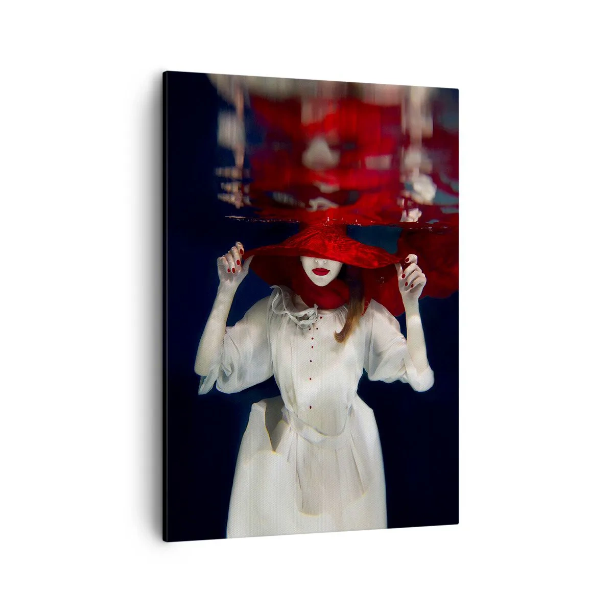 Canvastavla - Bild på duk - Konstig fru - 50x70 cm