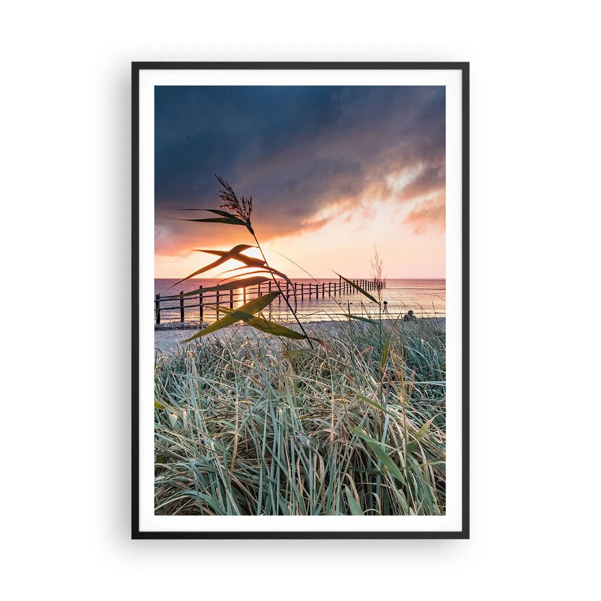 Affisch i svart ram - Försvinner inte med vinden - 70x100 cm