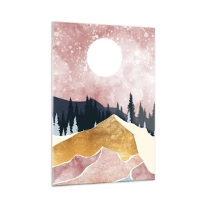 Glastavla - Bild på glas - Nattvakt - 50x70 cm