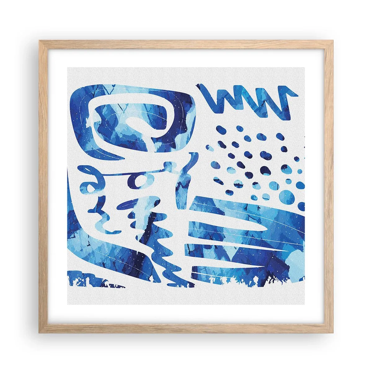 Affisch i ram av ljusek - Tillbaka till rötterna - 50x50 cm