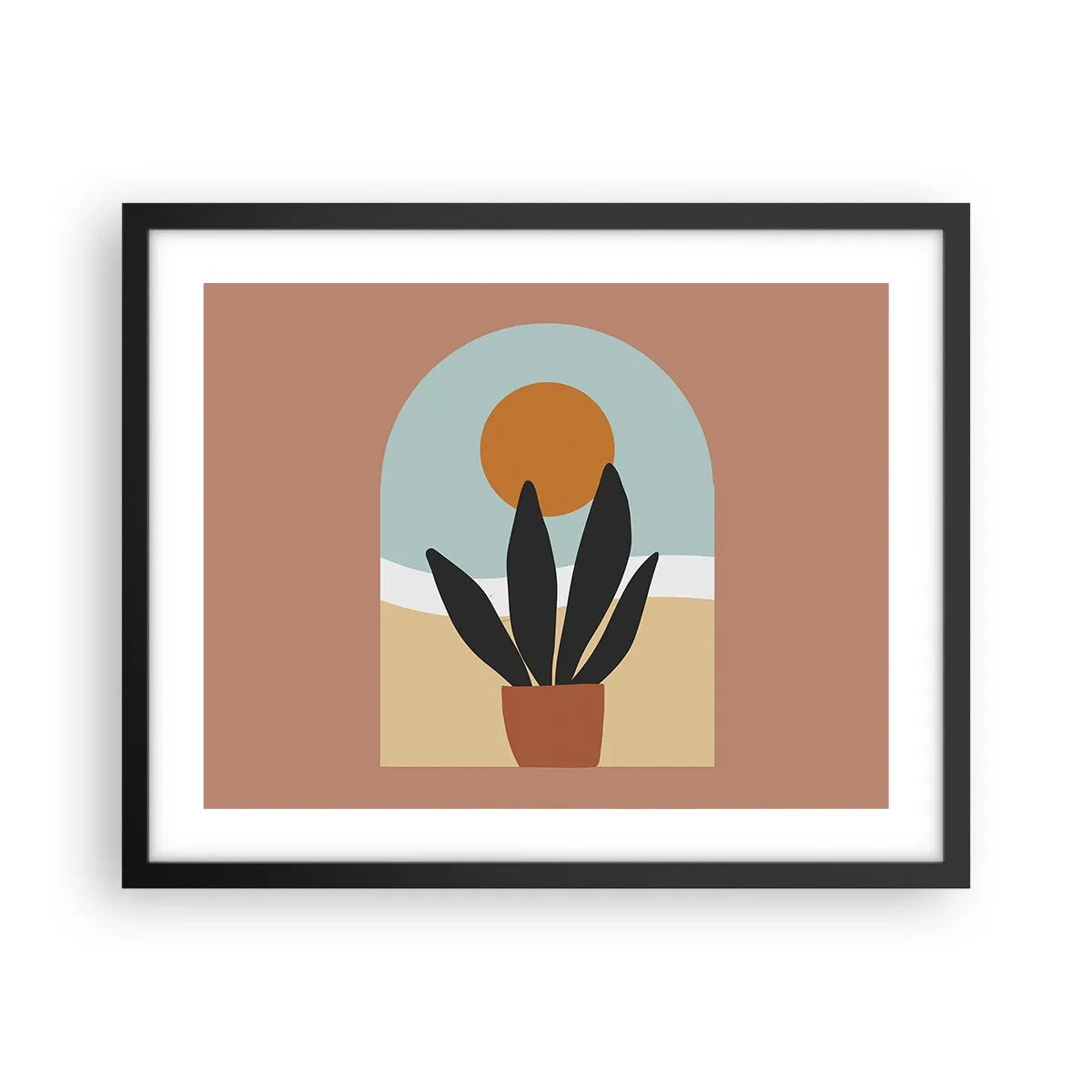 Affisch i svart ram - Små glädje - 50x40 cm