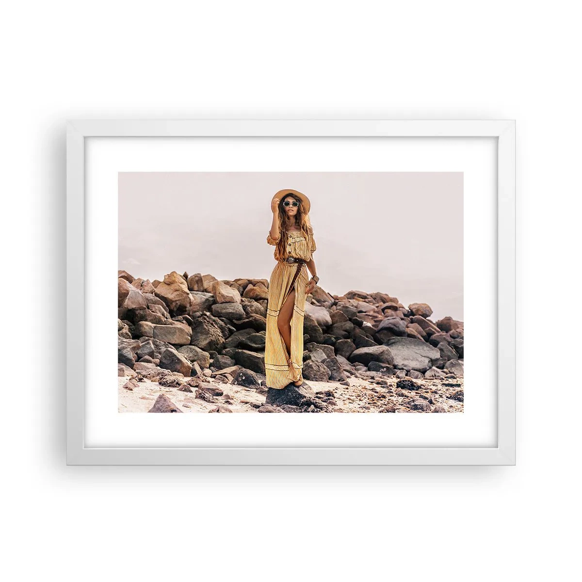 Affisch i vit ram - Stenarnas magi - 40x30 cm