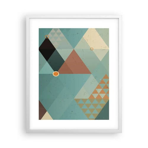 Affisch i vit ram - Mångfaldens enighet, enighetens mångfald - 40x50 cm