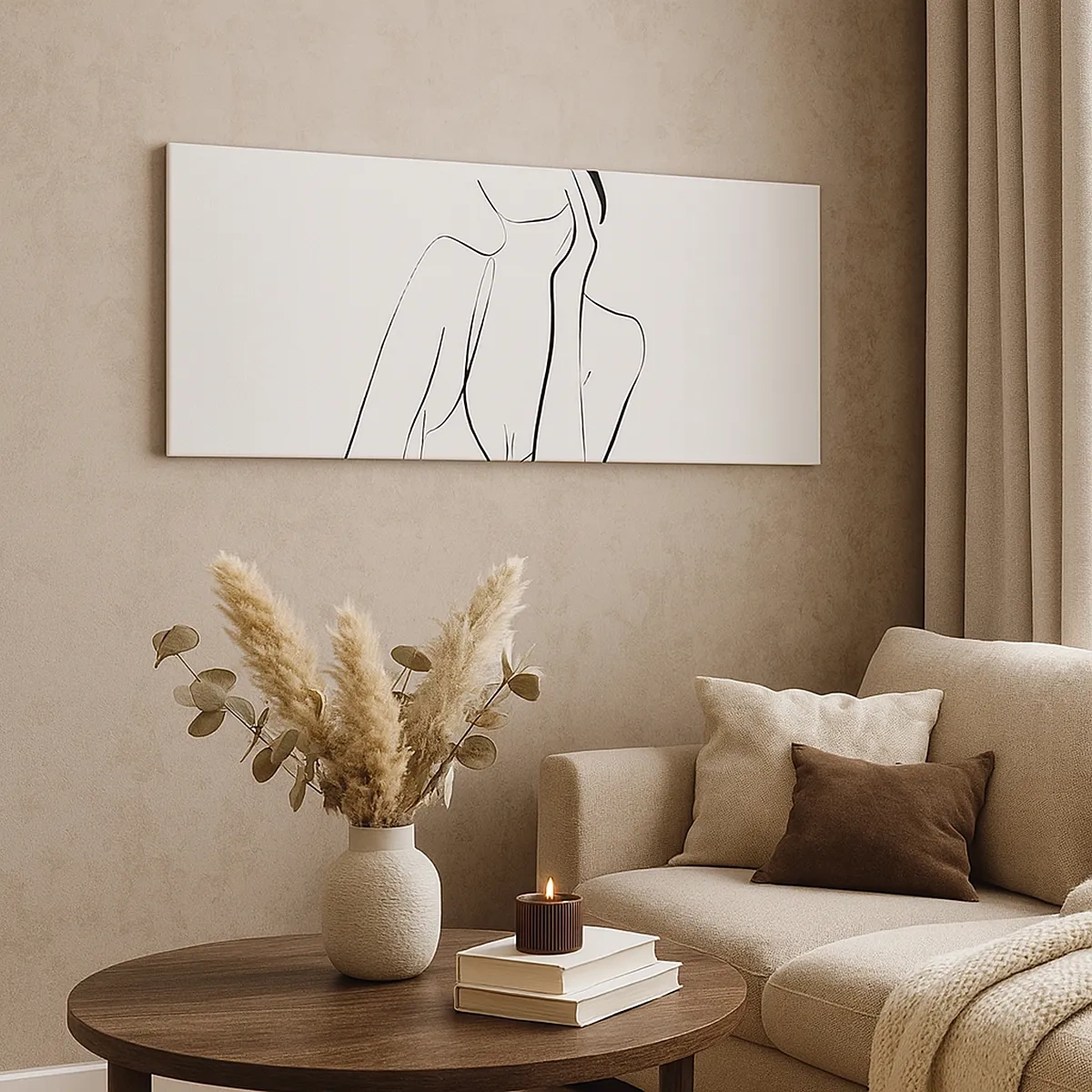 Canvastavla - Bild på duk - På drömvågen - 30x30 cm