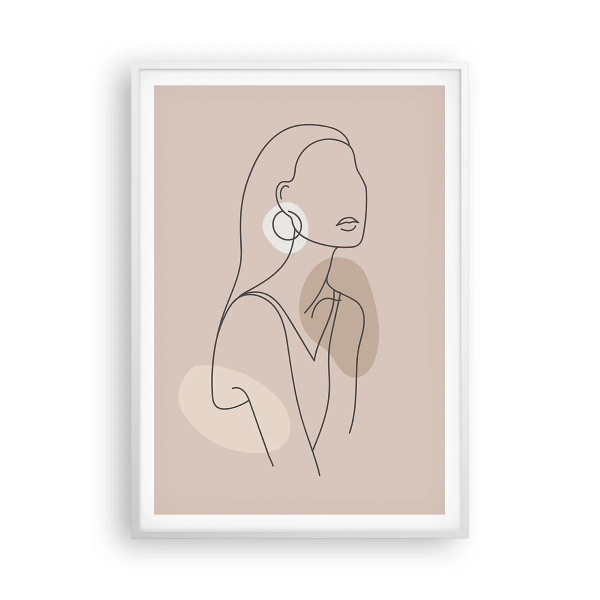 Affisch i vit ram - Flickaktighetens ikon - 70x100 cm