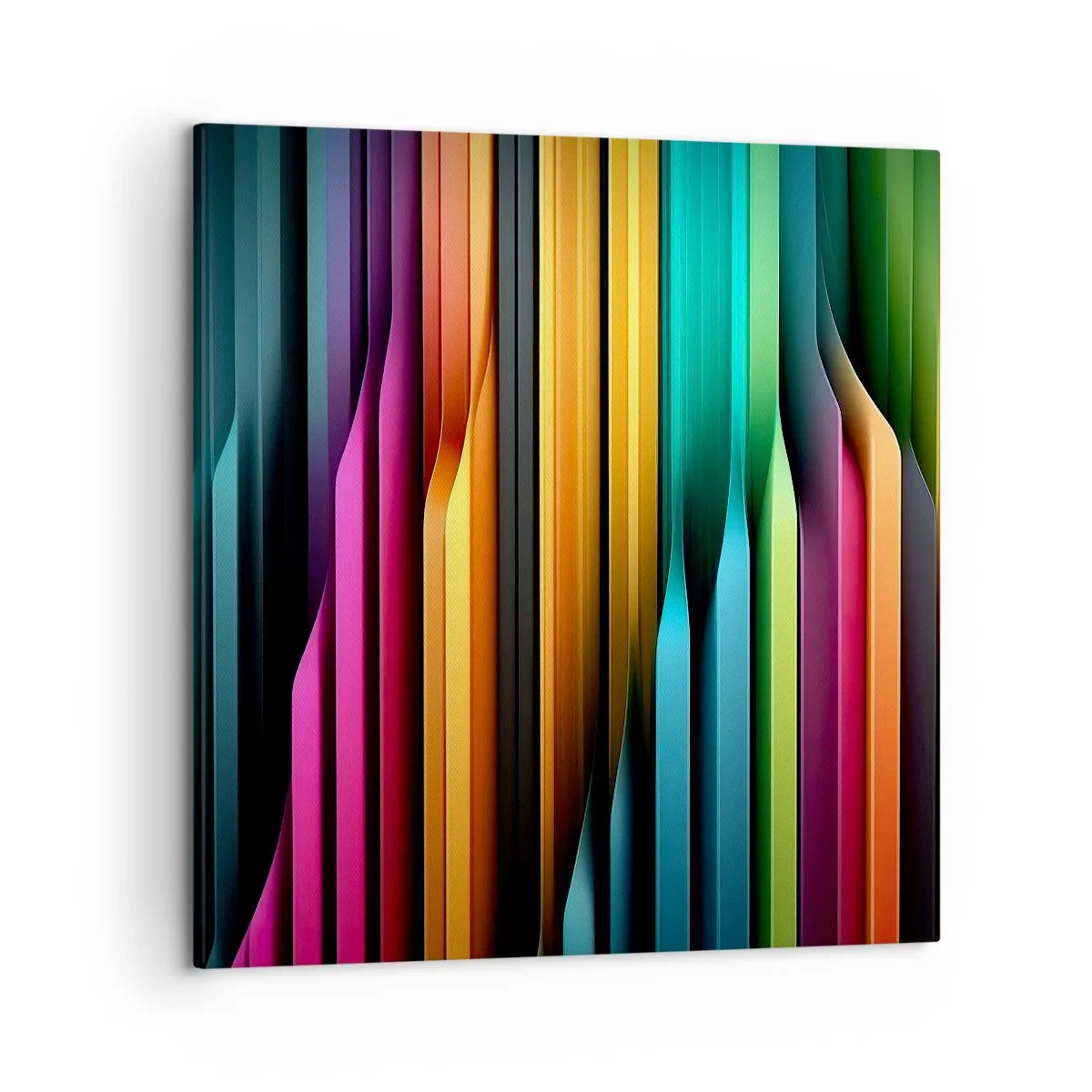 Canvastavla - Bild på duk - Lysande orgel - 50x50 cm