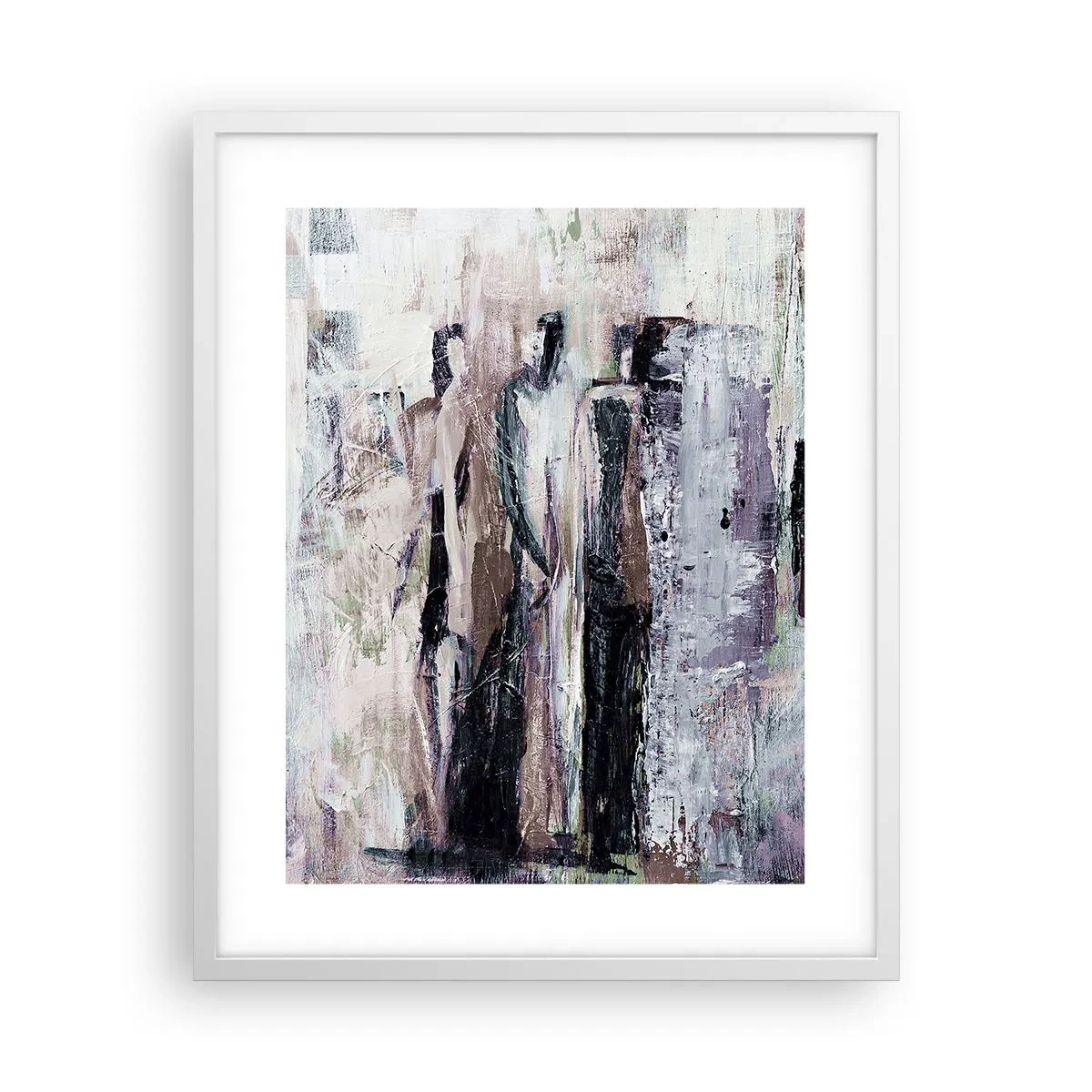 Affisch i vit ram - De mystiska tre - 40x50 cm