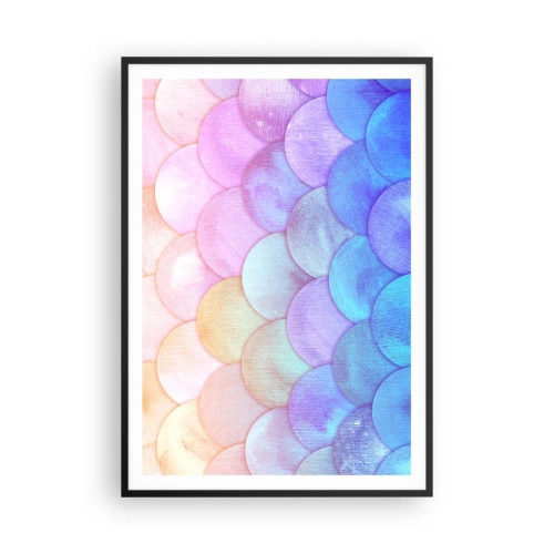 Affisch i svart ram - Pärlskal - 70x100 cm