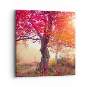 Canvastavla - Bild på duk - Våldsam blommande - 40x40 cm