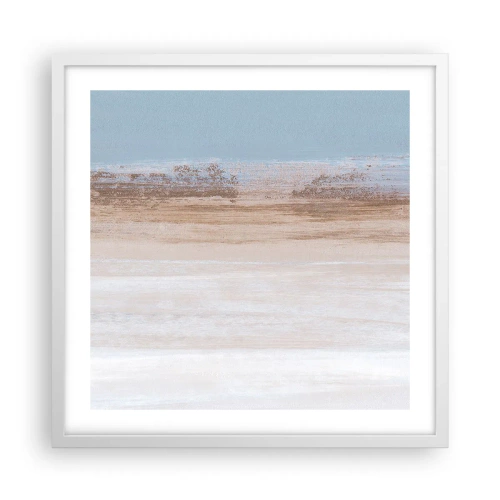 Affisch i vit ram - Tvetydigt landskap - 50x50 cm