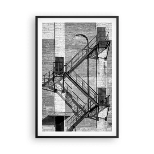Affisch i svart ram - Industriell stil - 61x91 cm