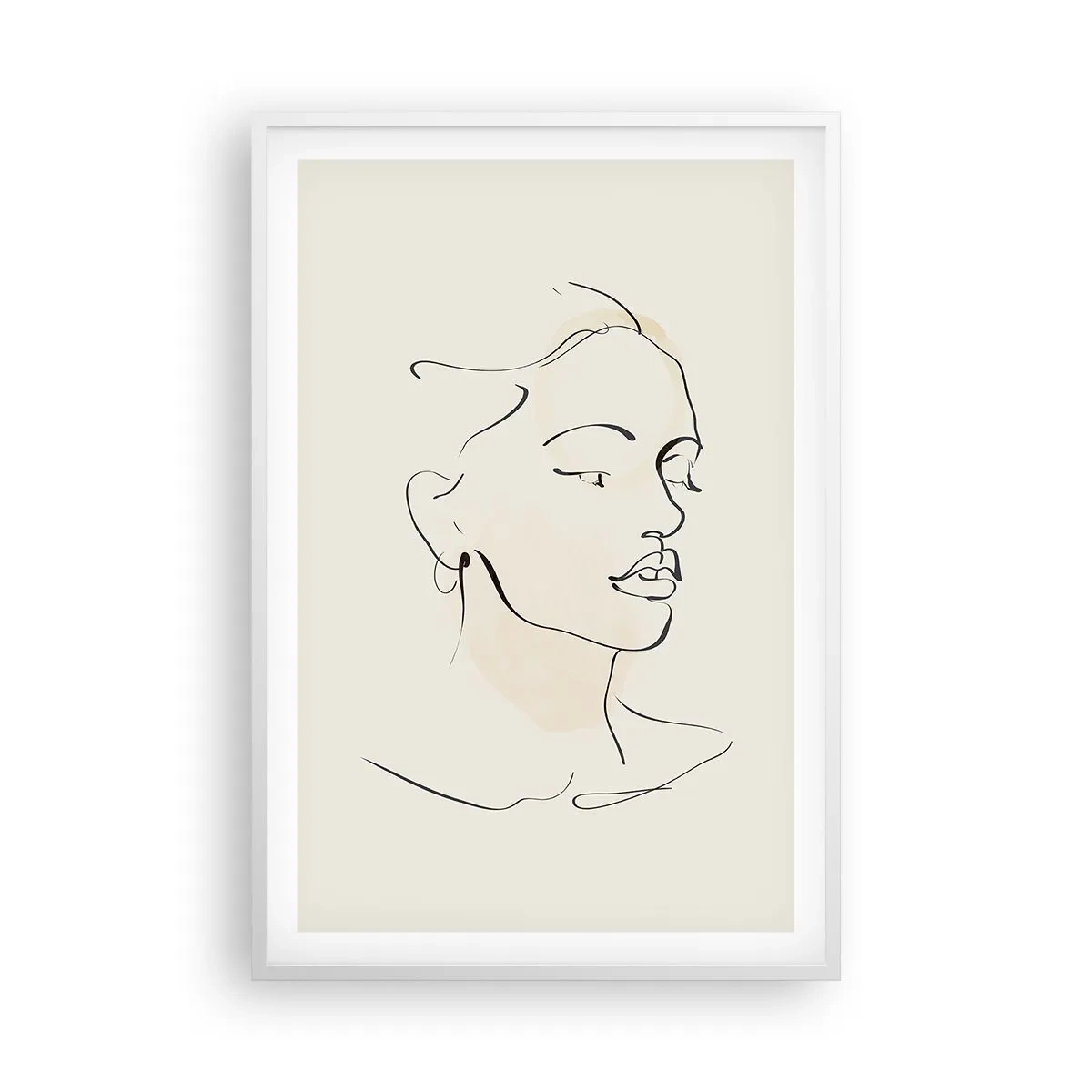 Affisch i vit ram - Säkra drag - 61x91 cm