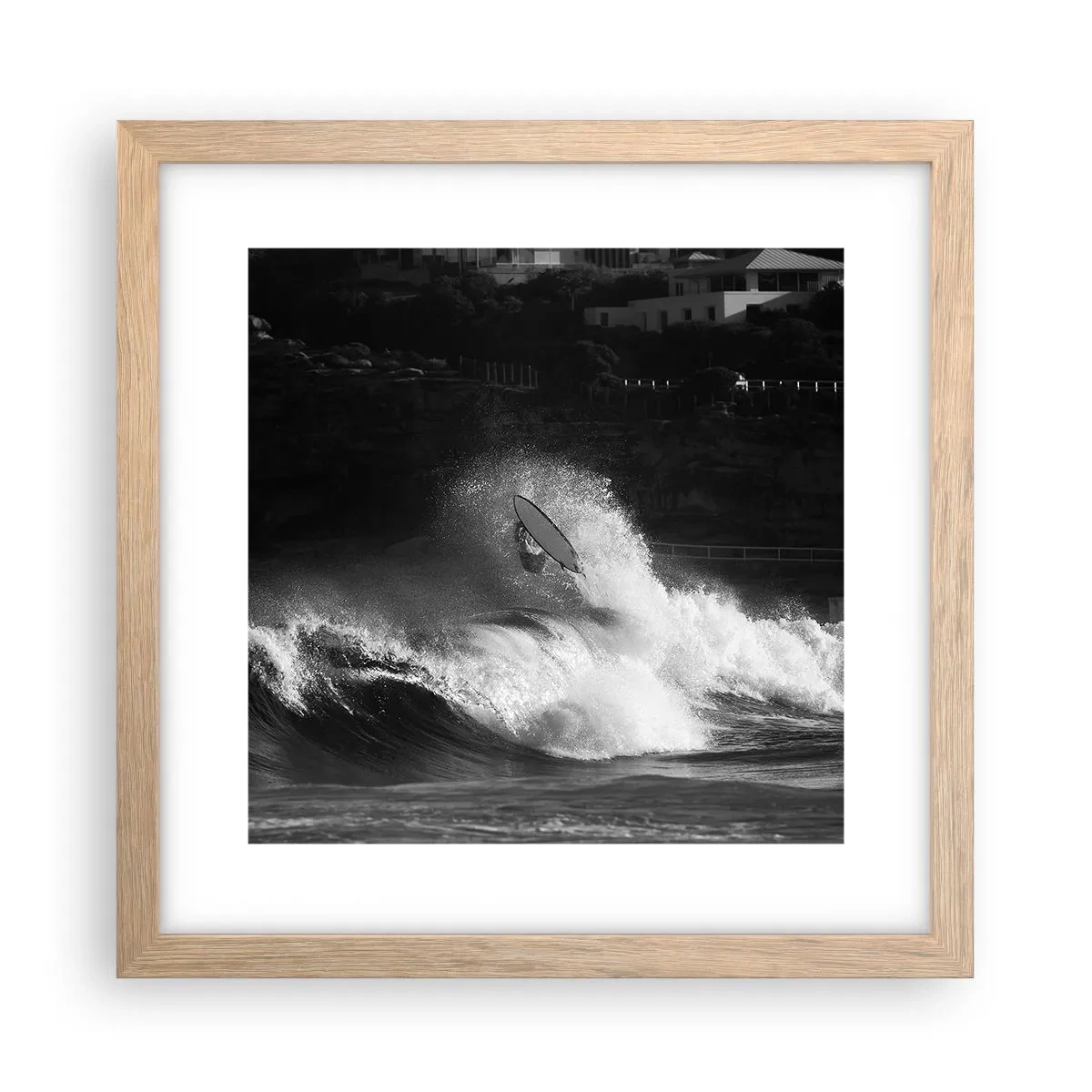 Affisch i ram av ljusek - Utmaning accepterad! - 30x30 cm