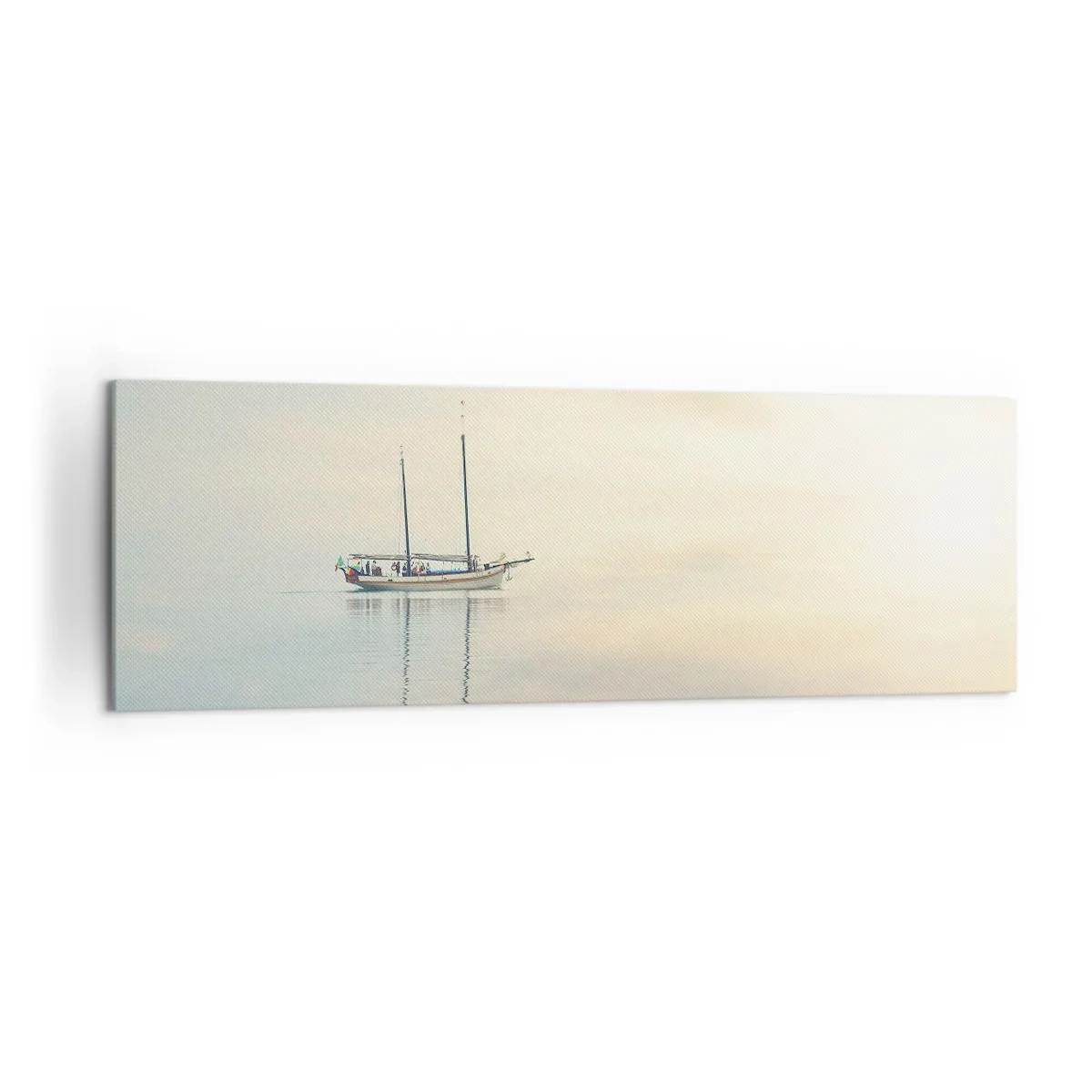 Canvastavla - Bild på duk - I ett hav av tystnad - 160x50 cm