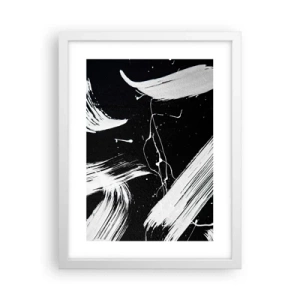 Affisch i vit ram - Bryta mörkret - 30x40 cm