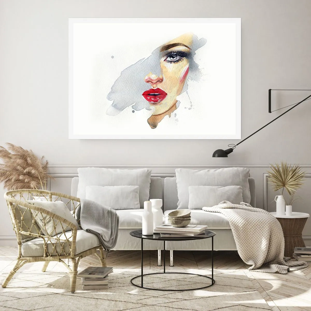 Affisch - Reflektion i vattendroppe - 91x61 cm