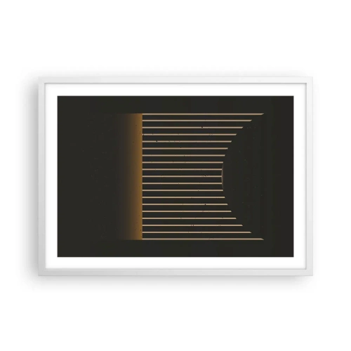 Affisch i vit ram - Utforska mörkret - 70x50 cm