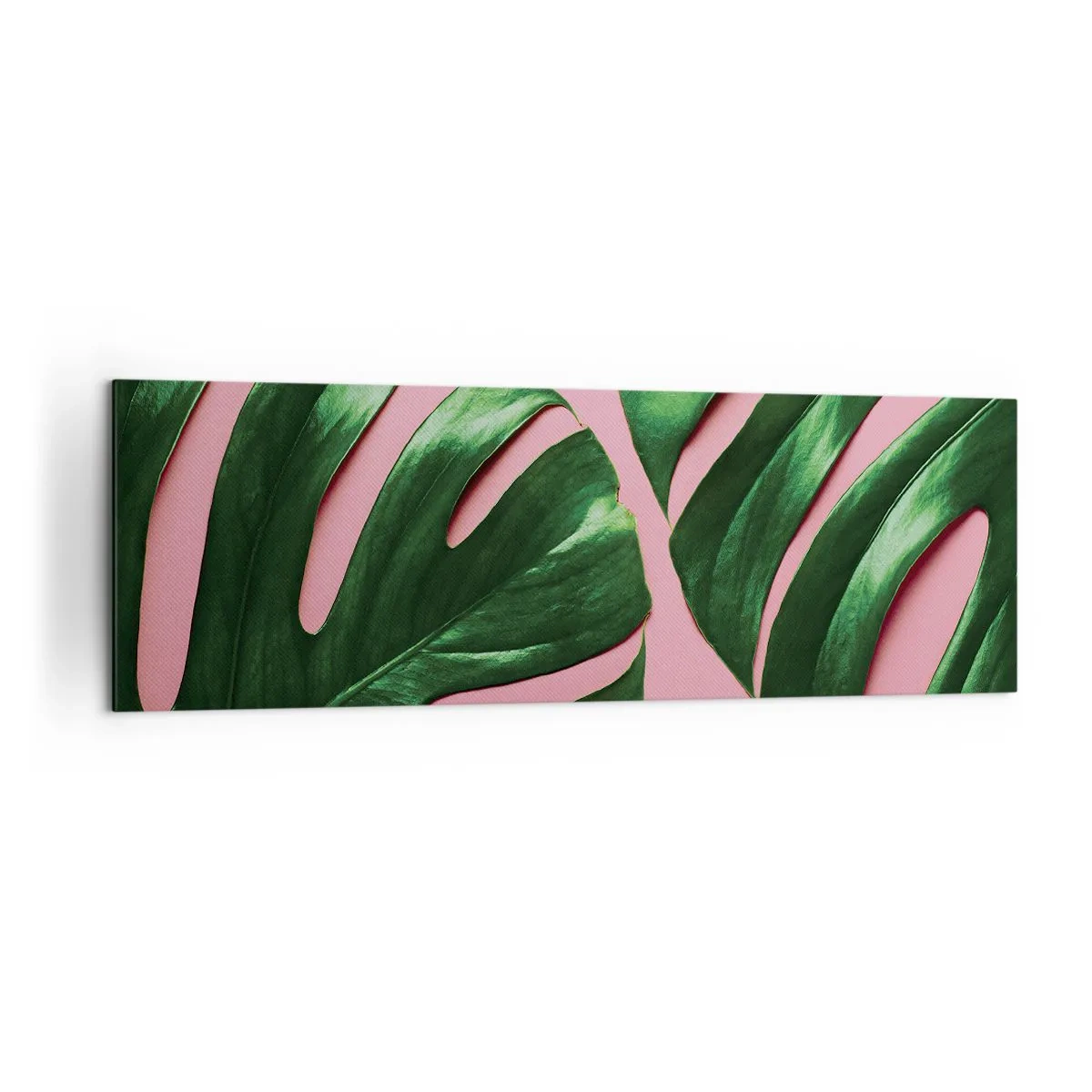 Canvastavla - Bild på duk - Grön rendez-vous - 160x50 cm