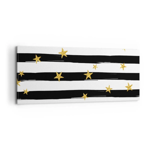 Canvastavla - Bild på duk - Alla är vi födda under lycklig stjärna - 100x40 cm