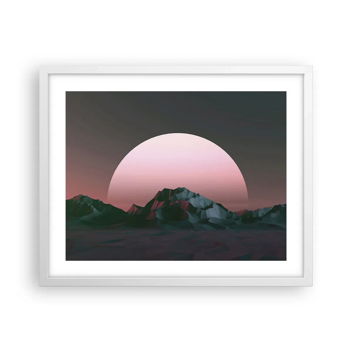 Affisch i vit ram - I den granliggande galaxen - 50x40 cm