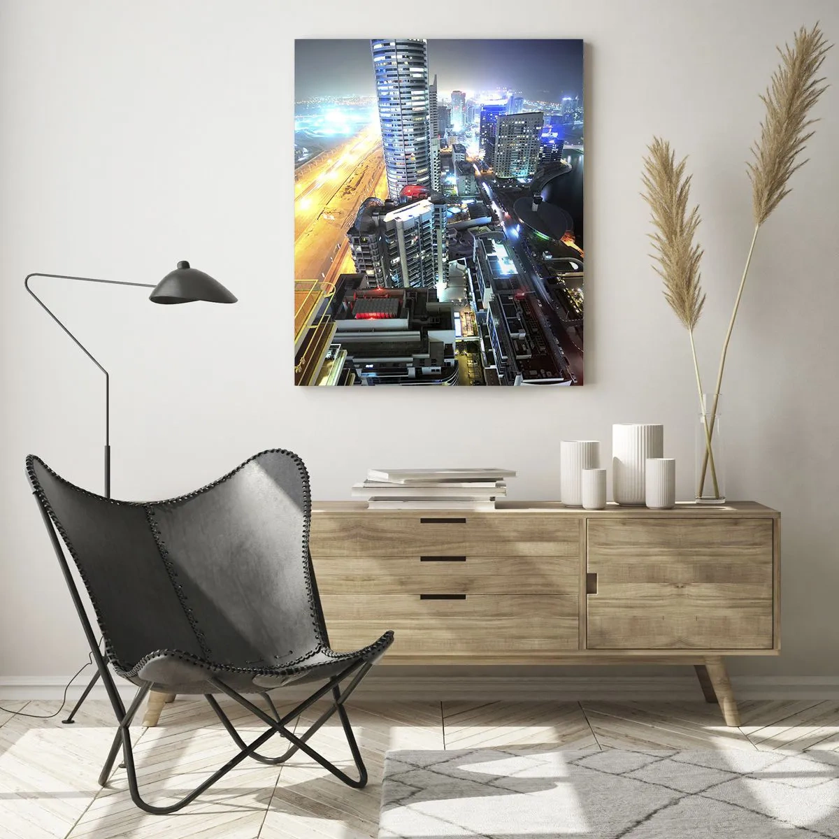 Glastavla - Bild på glas - Underverk på öknen - 50x70 cm