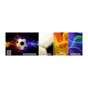 Fototapet Prov Standard Eco - Spelets magiska kraft - Abstraktion, Sport, Fotboll - 100x30 cm