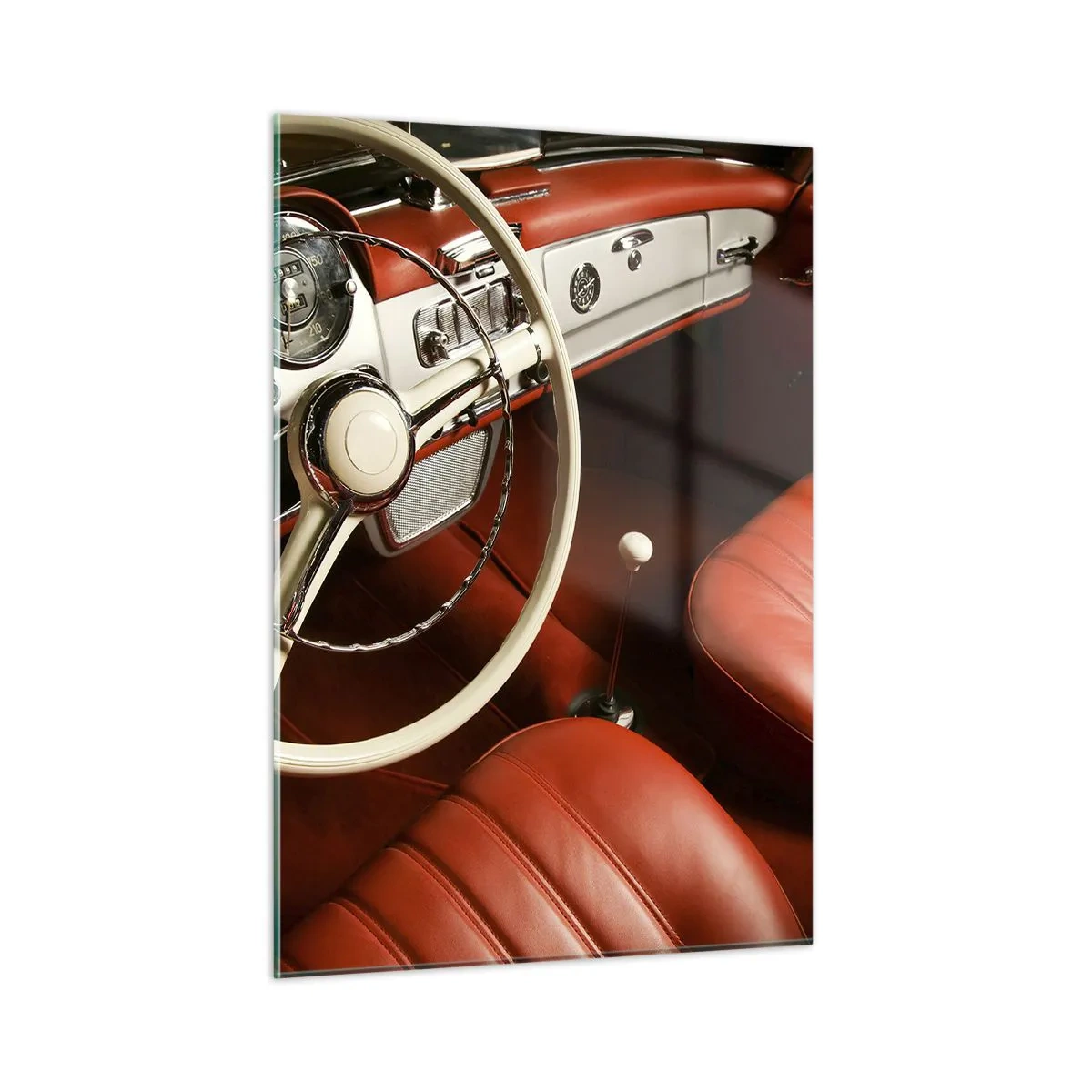 Glastavla - Bild på glas - Lyx i vintage stil - 50x70 cm
