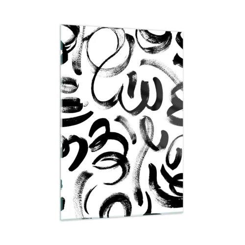 Glastavla - Bild på glas - Svart på vitt - 50x70 cm