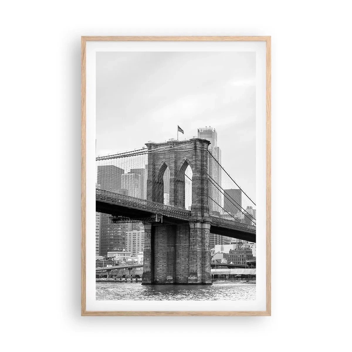 Affisch i ram av ljusek - New York stämning - 61x91 cm