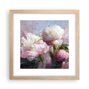 Affisch i ram av ljusek - En bukett full av liv - 30x30 cm