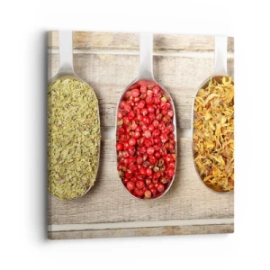 Canvastavla - Bild på duk - Köksmagi - 30x30 cm