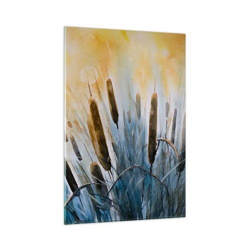 Glastavla - Bild på glas - Vattnets kyla, solens hetta - 80x120 cm