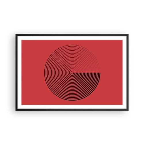 Affisch i svart ram - Cirkulär rörelse - 91x61 cm