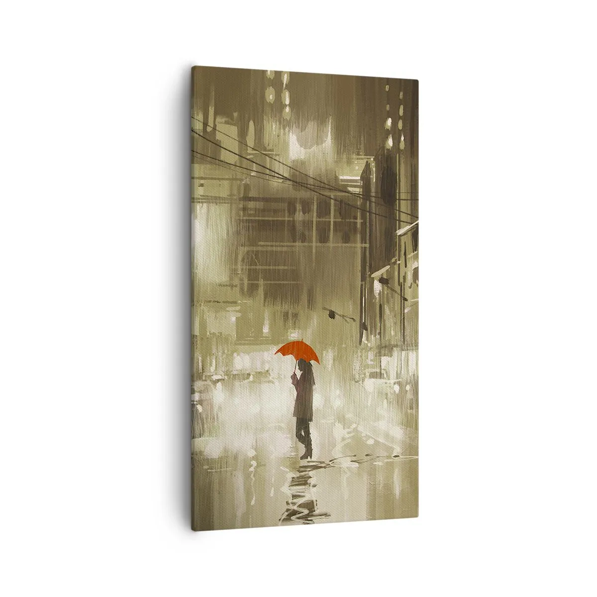 Canvastavla - Bild på duk - Själv, men inte ensam - 55x100 cm