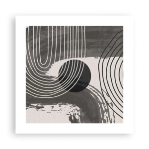 Affisch - Ovalen vinner - 40x40 cm