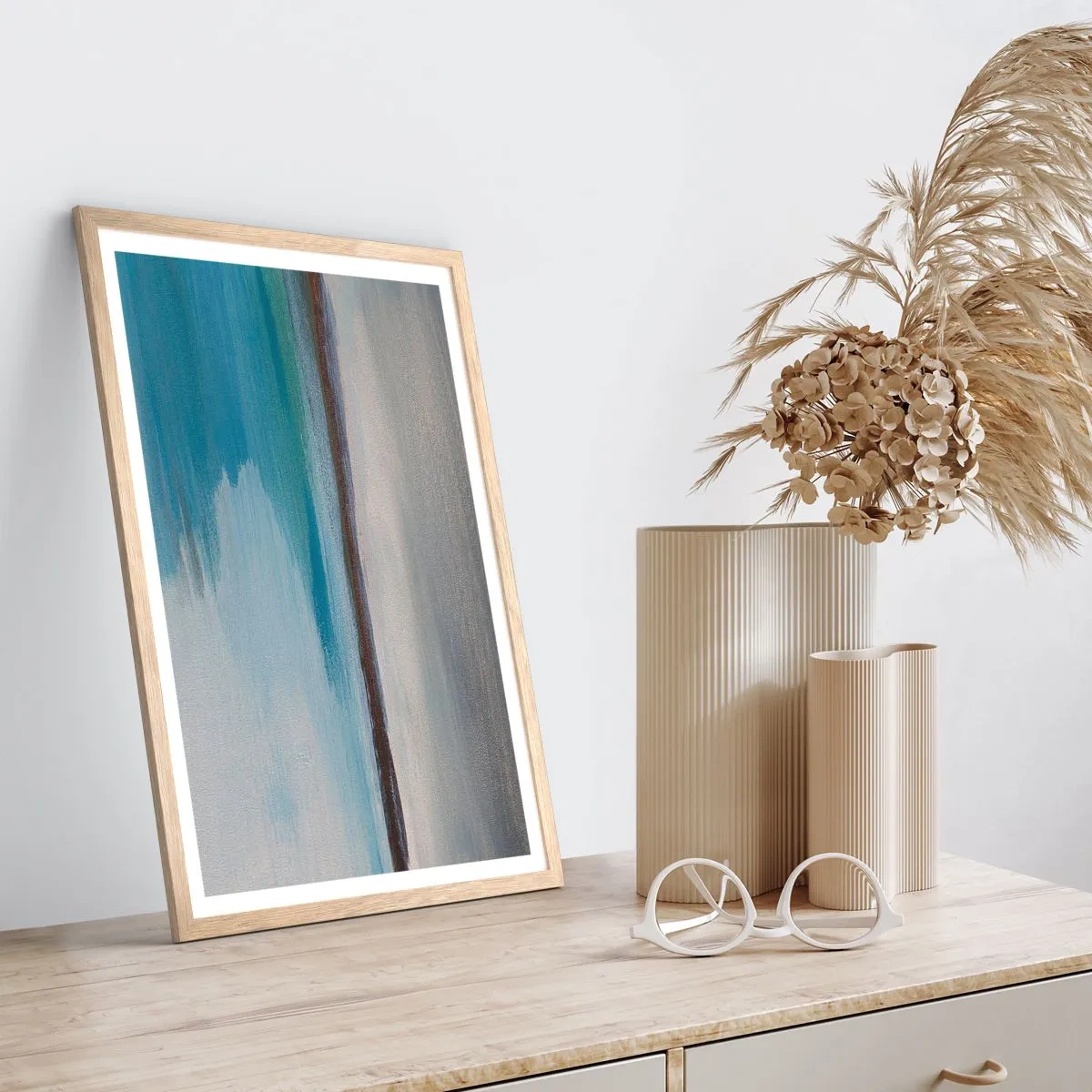 Affisch i ram av ljusek - Horisontellt landskap - 61x91 cm